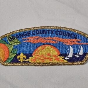 Vtg CSP Orange County Council California Patch Colorful Retro